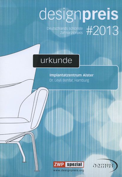 Design-Preis „Deutschlands schönste Zahnarztpraxis“
