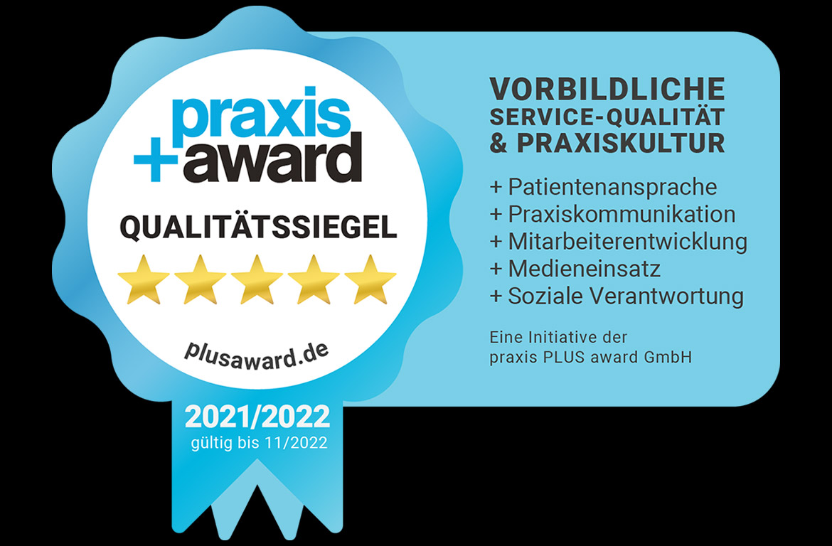 Praxis+Award-Sieger - Erneut fünf Sterne für unser Implantatzentrum